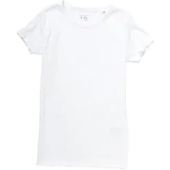VRS Junior Basic VRS Teen Rib T-shirt Str. 158/164 - Hvid