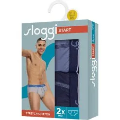 Sloggi Herre 2-pak Midi Str. 2XL - Blå
