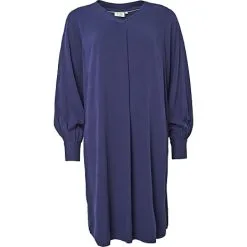 VRS Woman Fashion VRS Dame Kjole Twill Str. XL - Mørkeblå