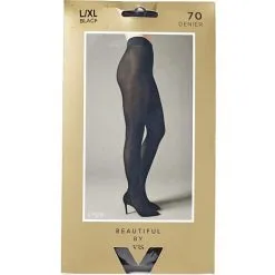 Beautiful By VRS Strømpebukser Lyon 70D Str. L/XL - Sort