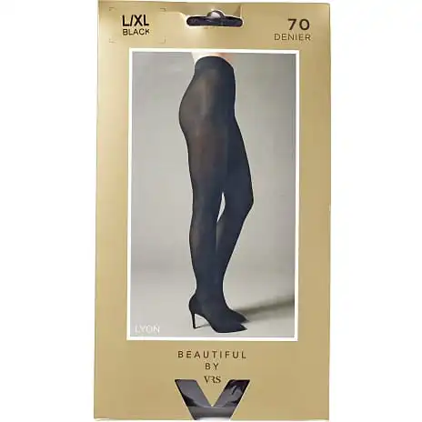 Beautiful By VRS Strømpebukser Lyon 70D Str. L/XL - Sort