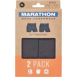 Marathon Herre 2-pak Tights Str. M - Sort