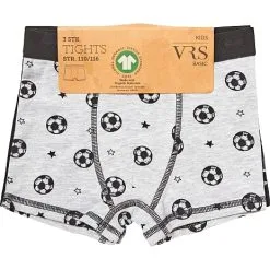 VRS Kids Basic VRS Børne 3-pak Boxershorts Str. 122/128 - Multifarvet