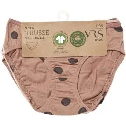 VRS Kids Basic VRS Børne 5-pak Trusser Str. 110/116 - Multifarvet