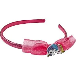Choise By Heart Børne Hårbøjle Med Sløjfe Og Enhjørning - Pink