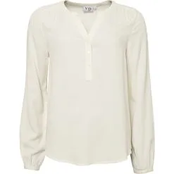 VRS Woman Basic VRS Dame Bluse Str. 2XL - Råhvid