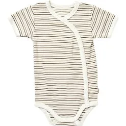 808 Baby Crossover Body Kortærmet Str. 56 - Stribet