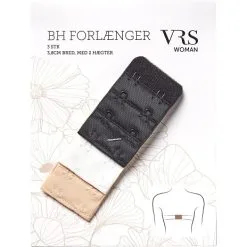 VRS WOMAN VRS 3-pak BH Forlænger Str. Onesize - Sort/beige/hvid