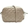 No Name Skindtaske Med Quilt - Beige