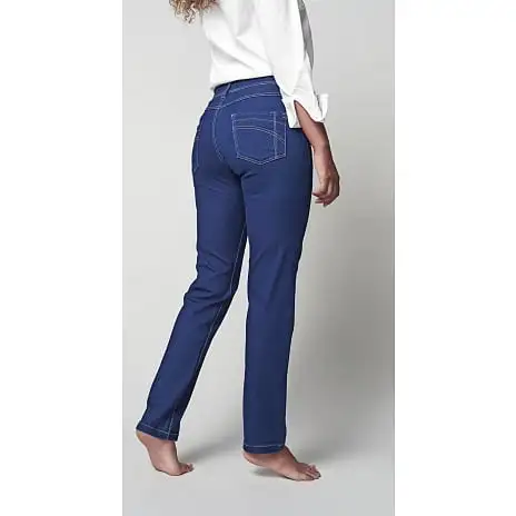 VRS Woman Basic VRS Clara Dame Jeans Str. 42 - Blå - Billede 5