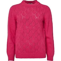 VRS Woman Fashion VRS Dame Striktrøje Str. 2XL - Pink