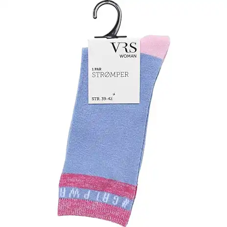 VRS WOMAN VRS Dame Tennisstrømper Str. 39/42 - Multifarvet