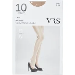 VRS WOMAN VRS Strømpebukser Opentoe Str. S/M - Sissi