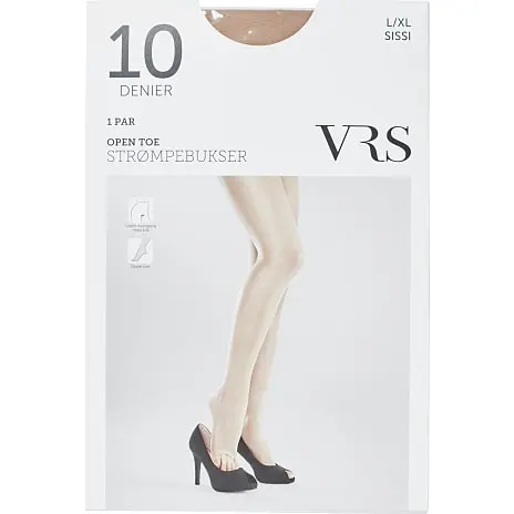 VRS WOMAN VRS Strømpebukser Opentoe Str. S/M - Sissi
