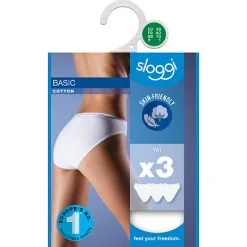 Sloggi Dame 3-pak Tai Str. 46 - Hvid