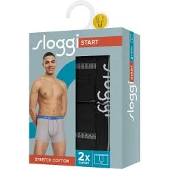 Sloggi Herre 2-pak Tights Str. 2XL - Sort