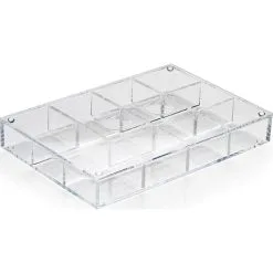 Neon Living Diamond Smykkeskrin 12 Rum - Klar