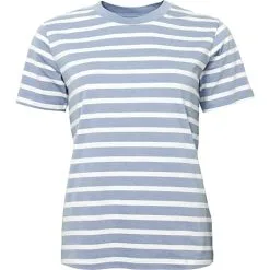 VRS Woman Basic VRS Dame T-shirt Str. 2XL - Stribet