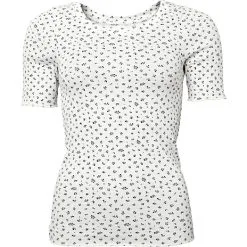 VRS Woman Basic VRS Dame Rib T-shirt Str. XL - Hvid