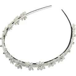 Choise By Heart Pige Hårbøjle Med Glimmer - Sølv