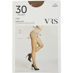 VRS WOMAN VRS 3-pak Strømpebukser Magic Lift Str. L/XL - Ambre