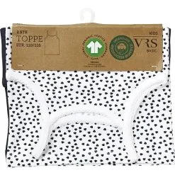 VRS Kids Basic VRS Børne 2-pak Undertrøje Str. 98/104 - Prikket/mørkeblå