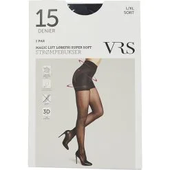 VRS WOMAN VRS Strømpebukser Magic Lift Str. L/XL - Sort