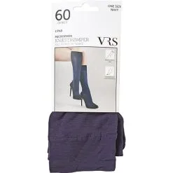 VRS WOMAN VRS 2-pak Knæstrømpe Microfiber Str. Onesize - Mørkeblå