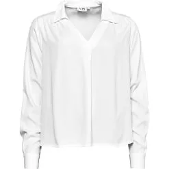 VRS Woman Fashion VRS Dame Bluse Twill Str. XL - Hvid