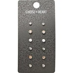 Choise By Heart Ørestikker 12 Stk. - Sølv/guld