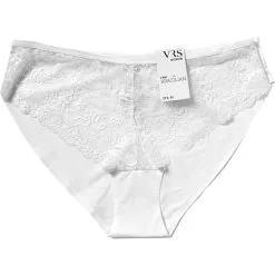 VRS WOMAN VRS Dame 2-pak Trusser Brazilian Str. 2XL - Råhvid