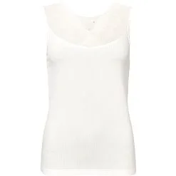 VRS Woman Basic VRS Dame Blondetop Str. XL - Råhvid