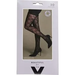 Beautiful By VRS VRS Dame Strømpebukser Versailles 30D Str. 2XL - Sort