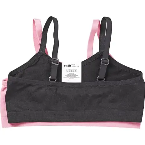 VRS Junior VRS Teen 2-pak Microfiber Top Str. 170 - Pink/sort - Billede 2