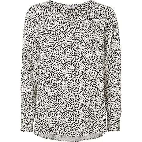 VRS Woman Fashion VRS Dame Bluse Twill Str. M - Printet