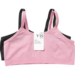 VRS Junior VRS Teen 2-pak Microfiber Top Str. 170 - Pink/sort