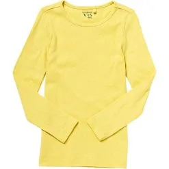 VRS Kids Basic VRS Børne Bluse Hulmønstret Str. 122/128 - Gul