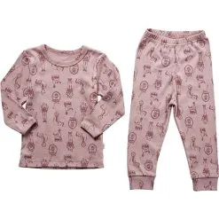 808 Baby Nattøjssæt Str. 80 - Printet