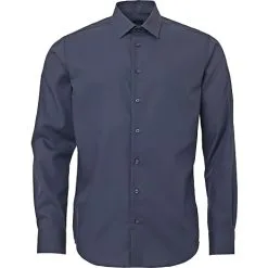 VRS Man Basic VRS Herre Luksus Skjorte Slim Fit Str. XL - Mørkeblå