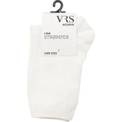VRS WOMAN VRS Dame Glimmerstrømper Str. Onesize - Hvid