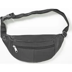 Andre Mærker Skind Bæltetaske - Sort